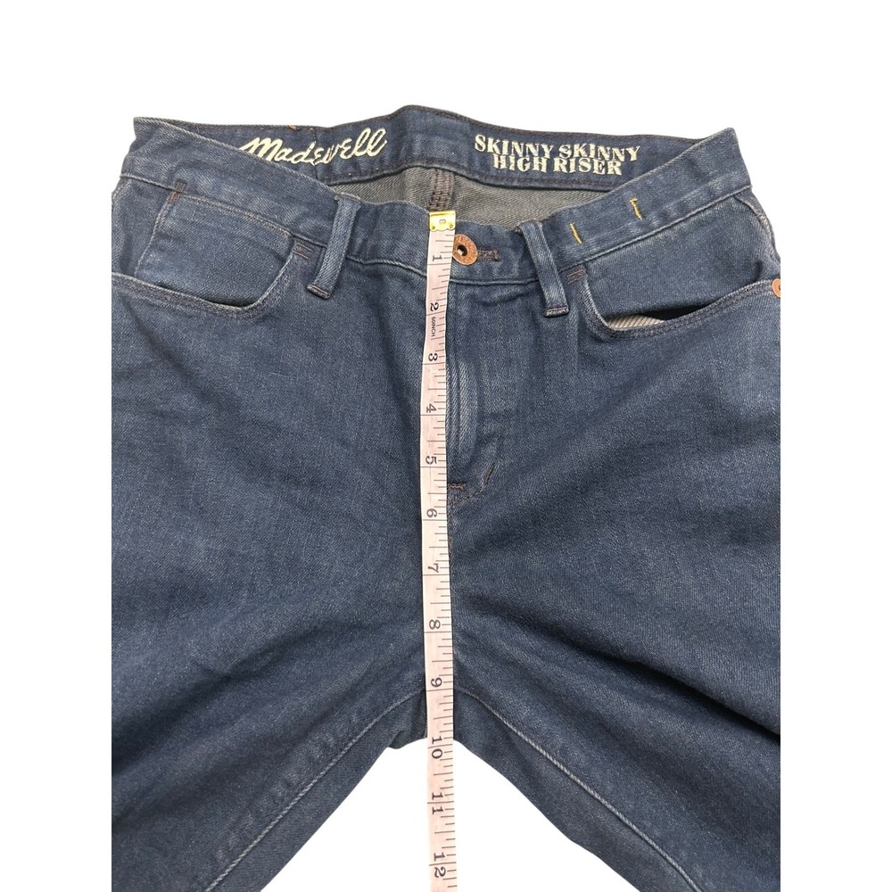 Women's Madewell Jeans‎ size 26 Skinny Skinny High Rise Dark Wash - Picture 6 of 7
